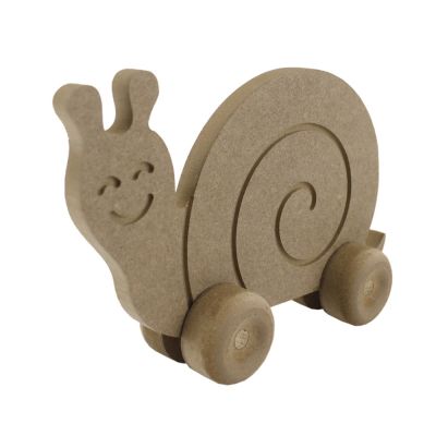  - TO13 Wooden Wheel Toy Snail