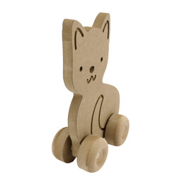 TO12 Wood Wheel Cat - Thumbnail