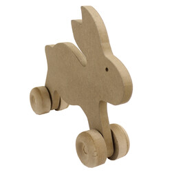TO4 Tekerlekli Oyuncak Tavşan - Thumbnail