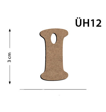 UH12 Wood 3Cm Letter