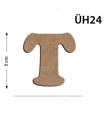  - UH24 Wood 3Cm T Letter