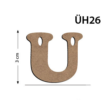 UH26 Wood 3Cm Letter