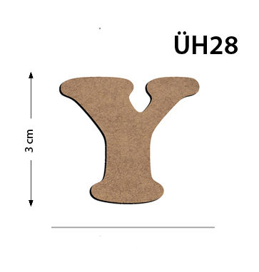UH28 Wood 3Cm Y Letter