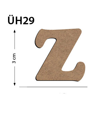  - UH29 Wood 3Cm Z Letter