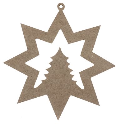 YB29 Hanging Star Christmas Ornament 13 cm
