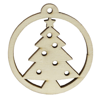 YB41 Christmas Ornament Starry Pine Tree