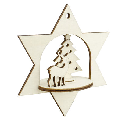 YB53 Christmas Tree Ornament Pine Tree Deer