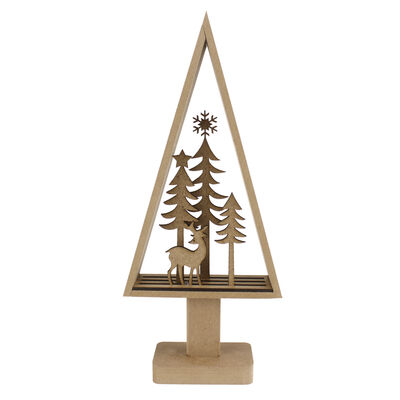  - YB56 Decorative Wooden Christmas Ornament Forest Air