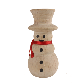 YB62 Natural Wooden Snowman